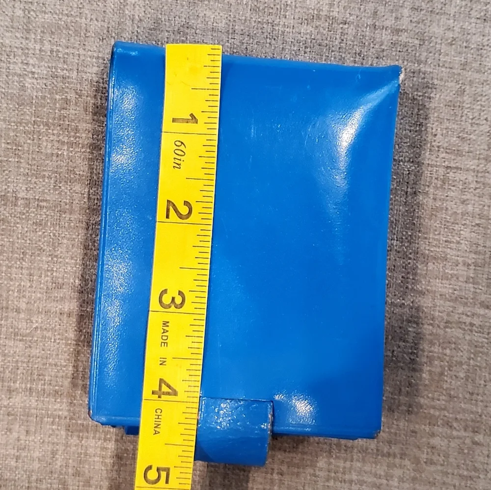 Brentshire Montgomery Wards 1950's Cobalt Blue Leather Bi-Fold Wallet